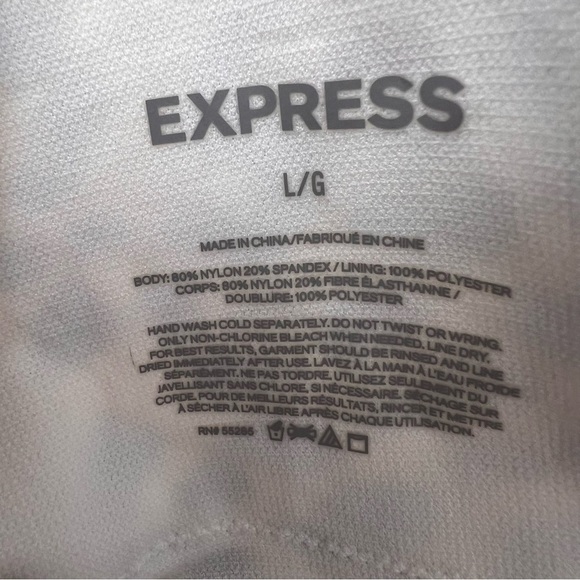 Express Leopard Print Deep V Neck High Side Cut Cut-Out Swimsuit Size L NWT - Picture 8 of 13